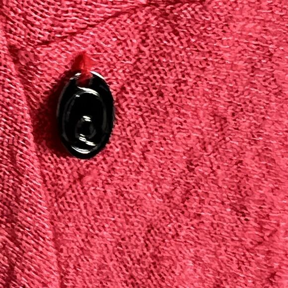 Q'Neel Nordic Design Linen Sleeveless Midi Dress Size 6 Coral Pockets Lagenlook - Picture 7 of 10